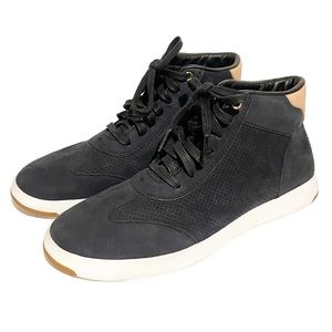 Cole Haan Women's Size 7.5 Black Grandpro HI Nubuck Ankle Sneaker Boot